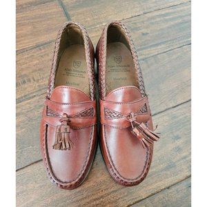 Allen Edmonds tassel loafers brown size 6.5